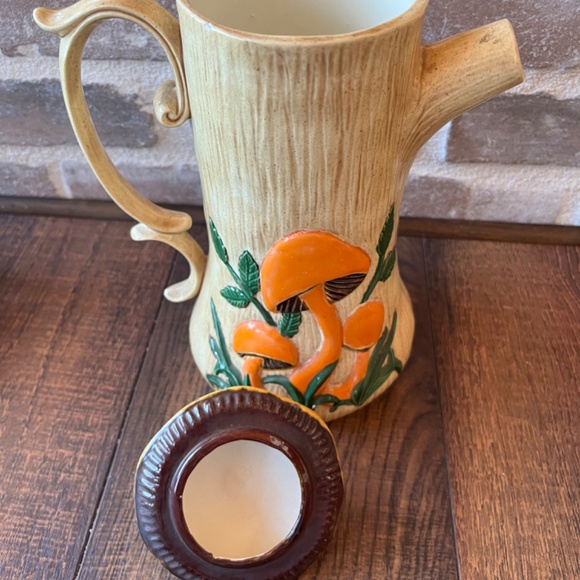 Rare arnel’s mushroom tea set tea cups tea pot creamer mushroom tea set Arnels - Picture 8 of 16